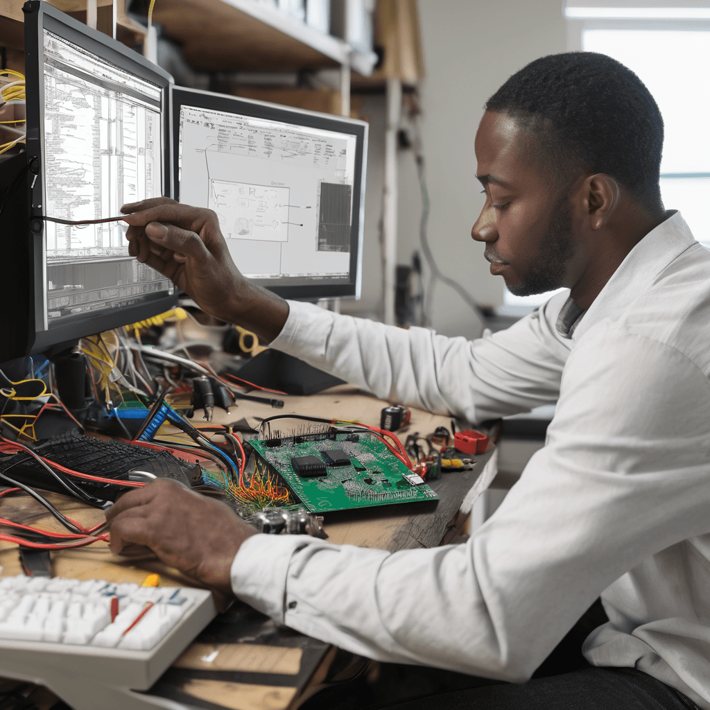 black_man_working_on_a_custom_electronic_device_on_a_CAD_tool.png